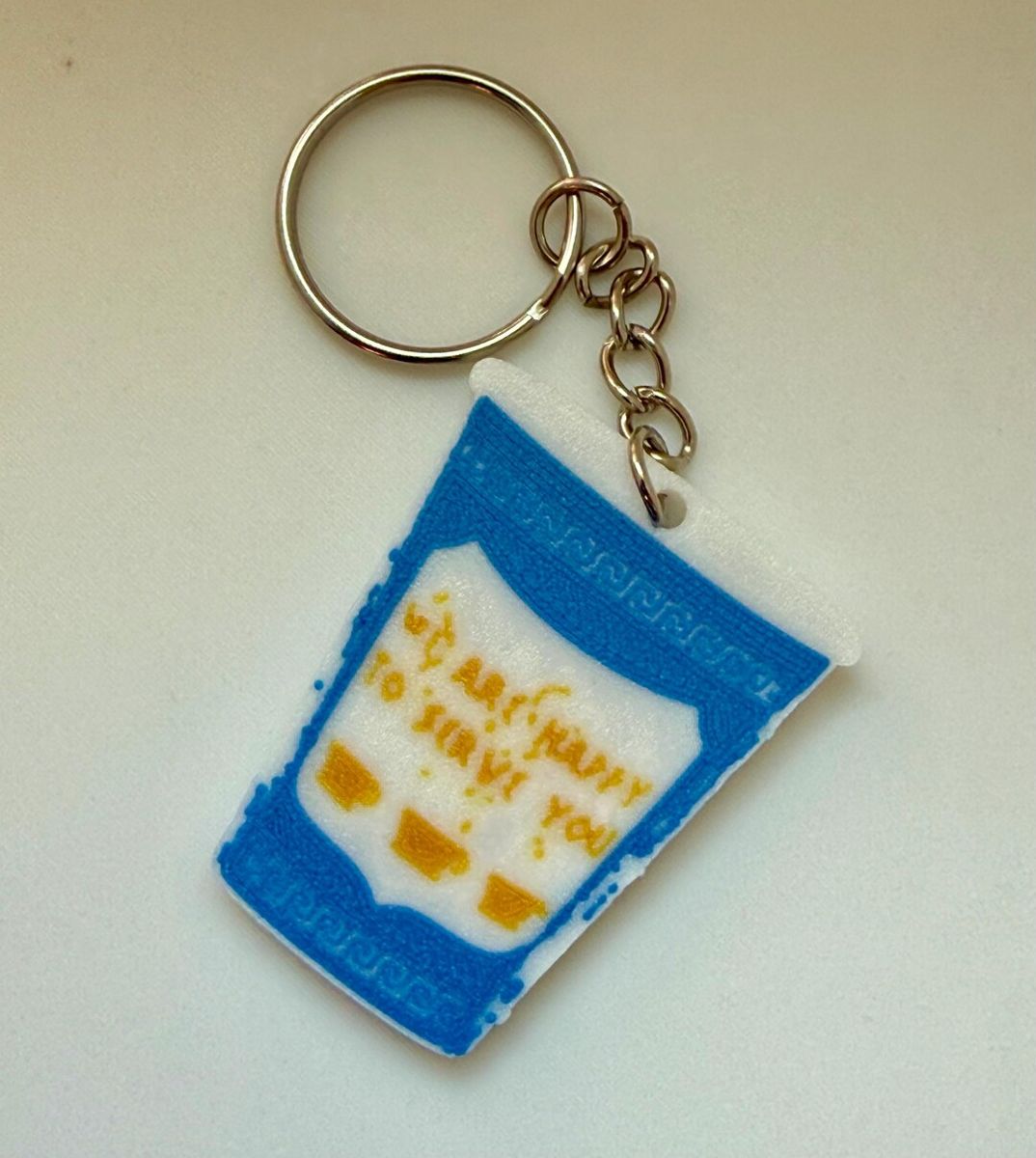 Diner coffee cup keychain, photo 1
