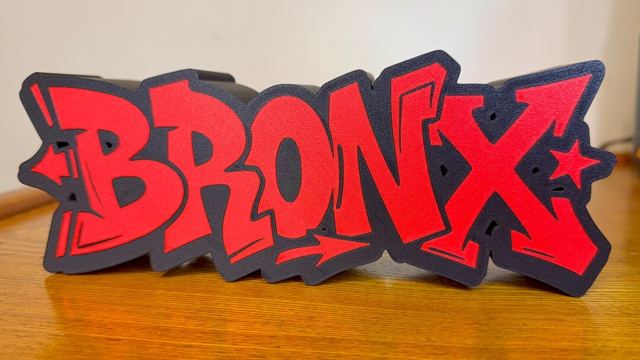 Graffiti borough sign
